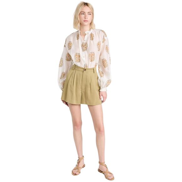 ALIX of BOHEMIA Poet Buttercup Blouse S - Picture 2 of 12